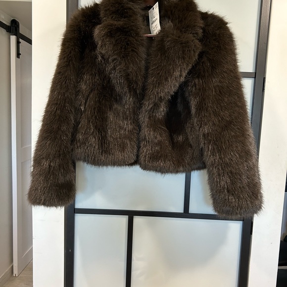 Zara Black Teddy Jacket. Brown lovely, cuddly, teddy jacket. - Picture 3 of 11